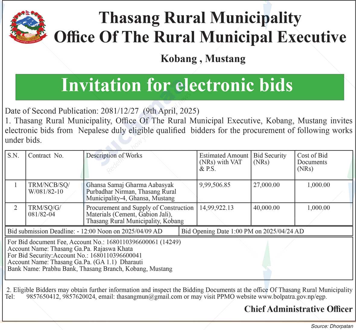 Thasang Rural Municipality