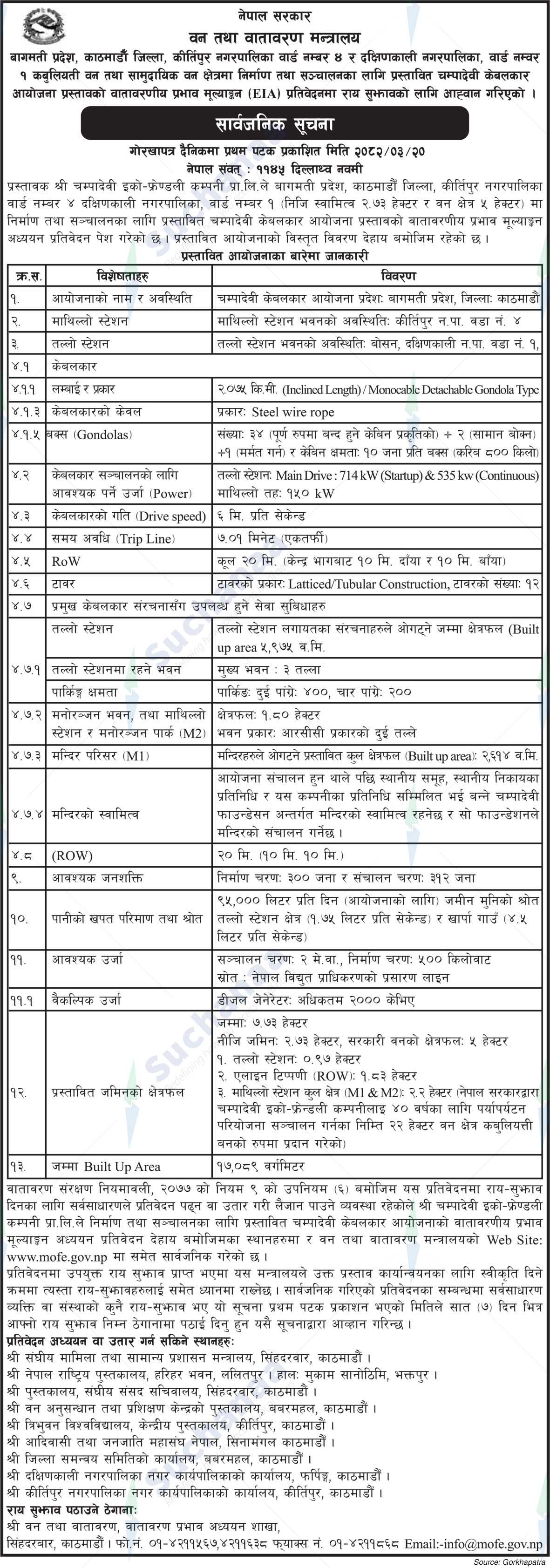 Ministry of Forests and Environment