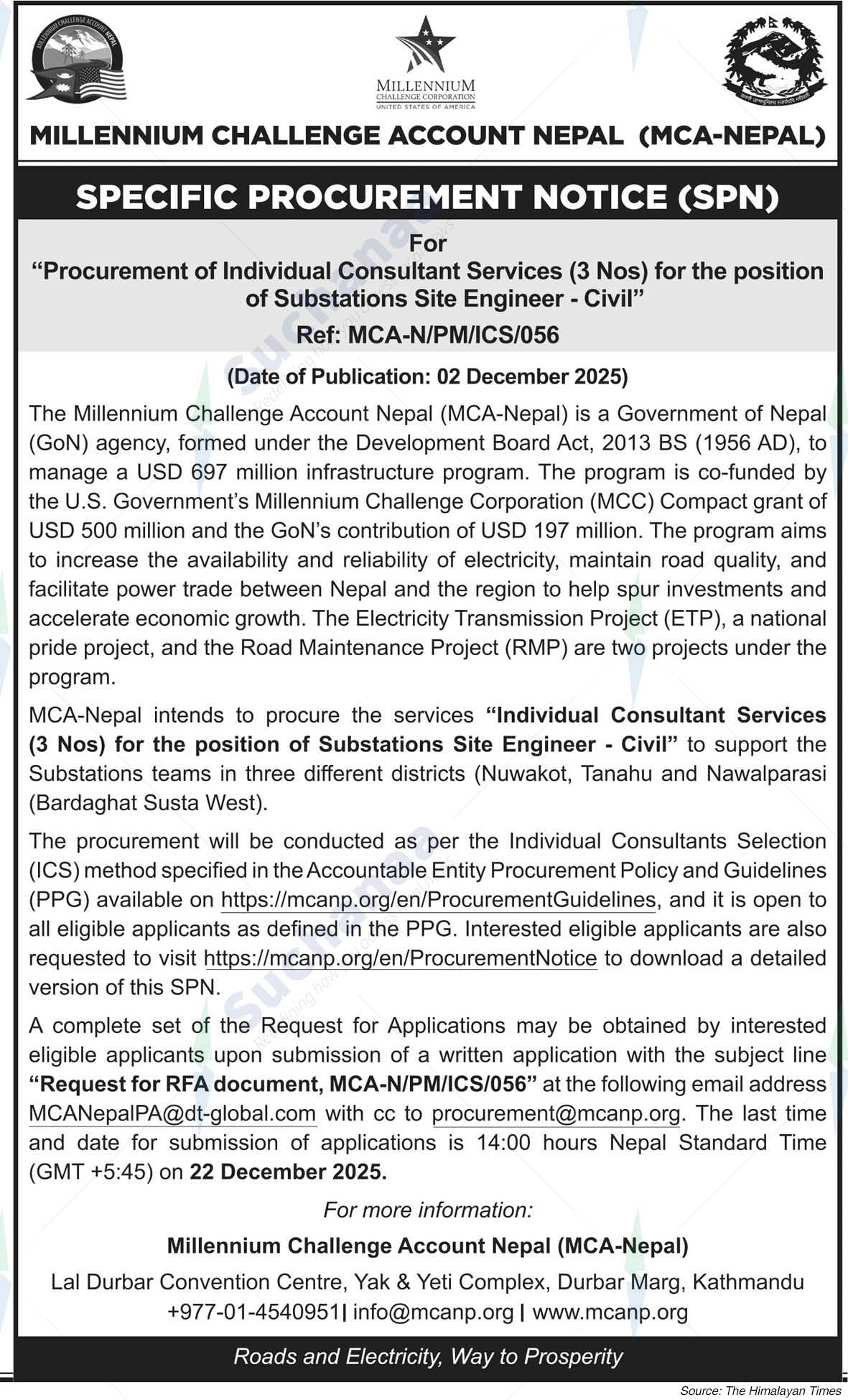 Millennium Challenge Account Nepal