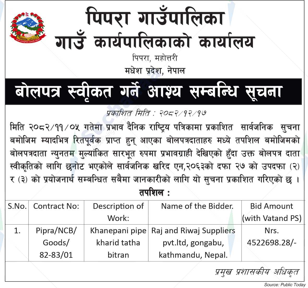 Pipra Rural Municipality