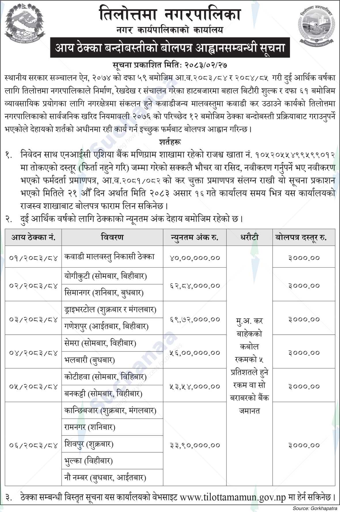 Tilottama Municipality