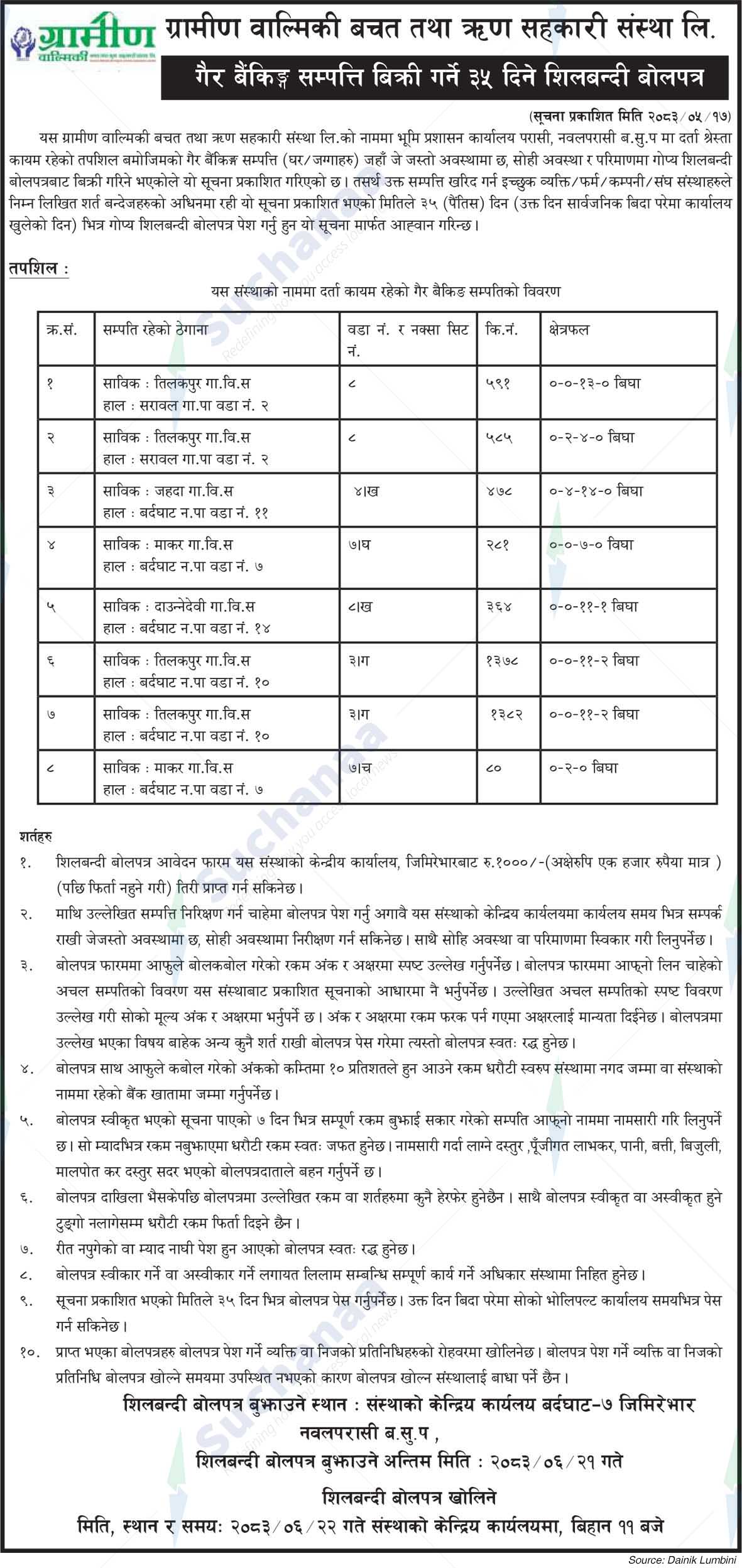 Gramin Balmiki Savings & Credit Cooperative Limited