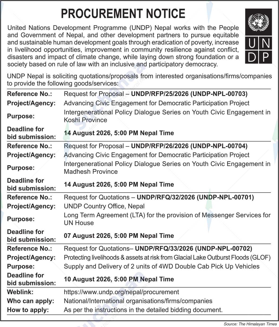 United Nations Development Programme (UNDP)