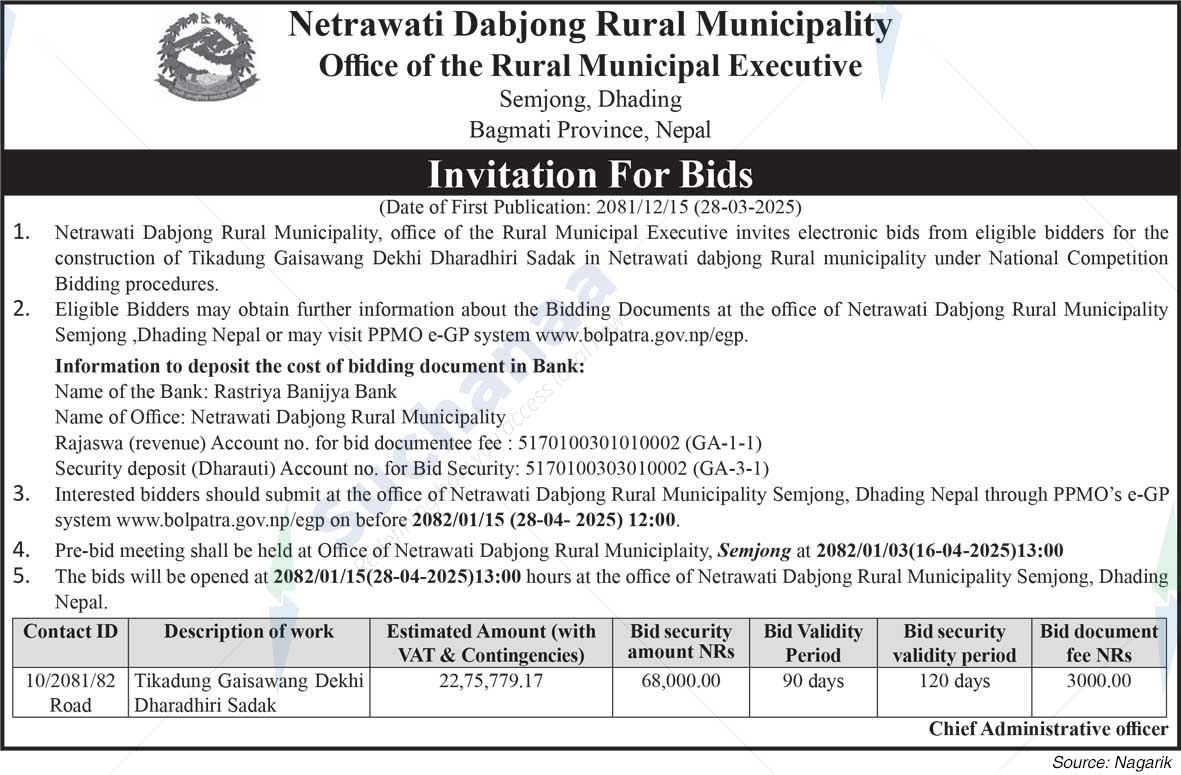 Netrawati Dabjong Rural Municipality