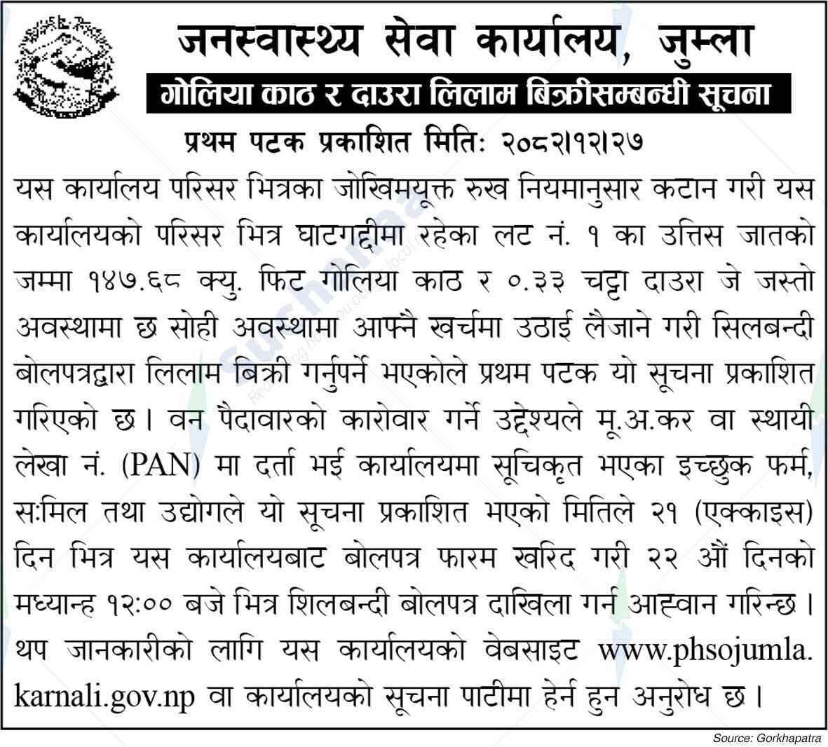 JanaSwastha Sewa Karyalaya, Jumla