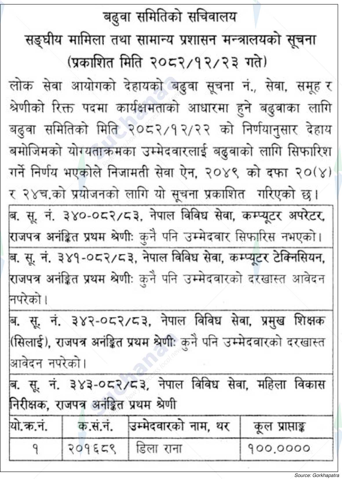 Ministry of Federal Affairs and General Administration