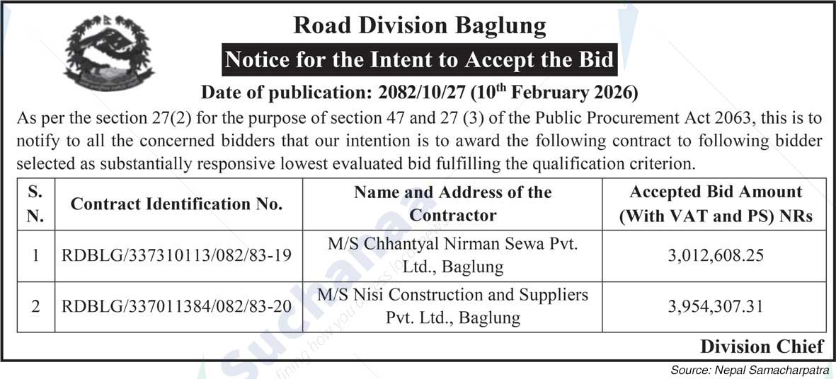 Road Division, Baglung