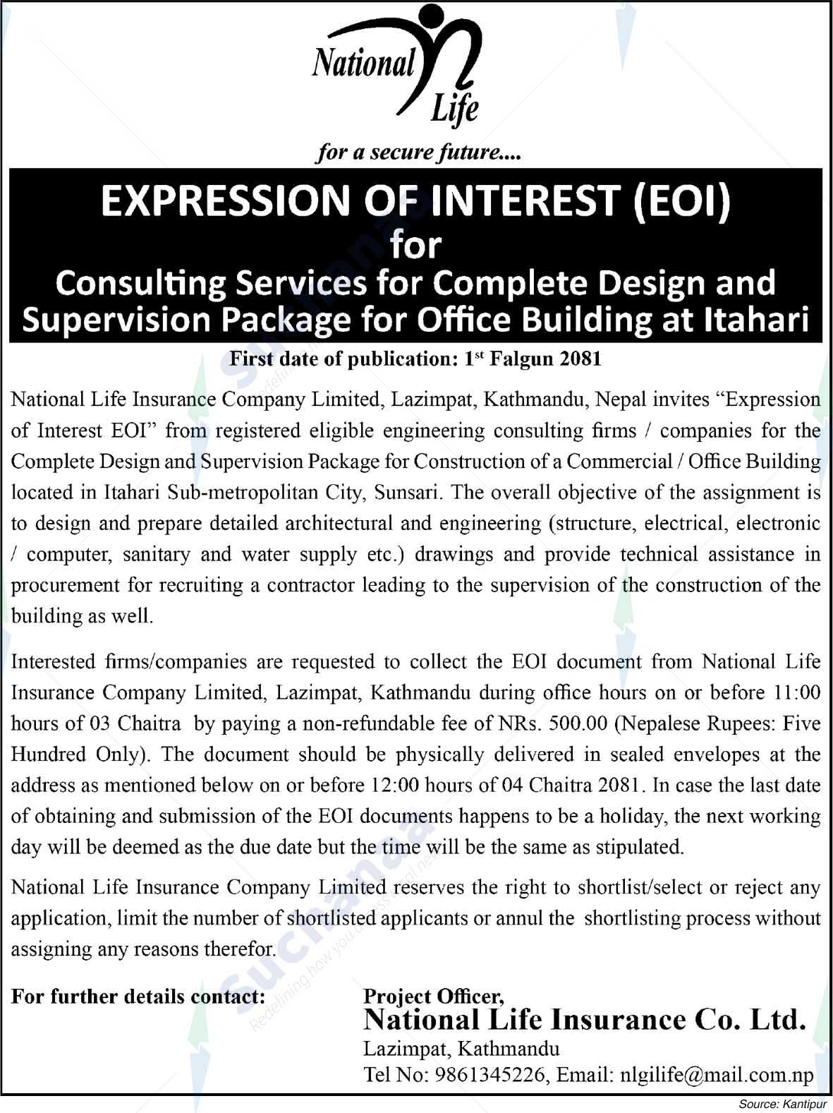 National Life Insurance Co. Ltd.