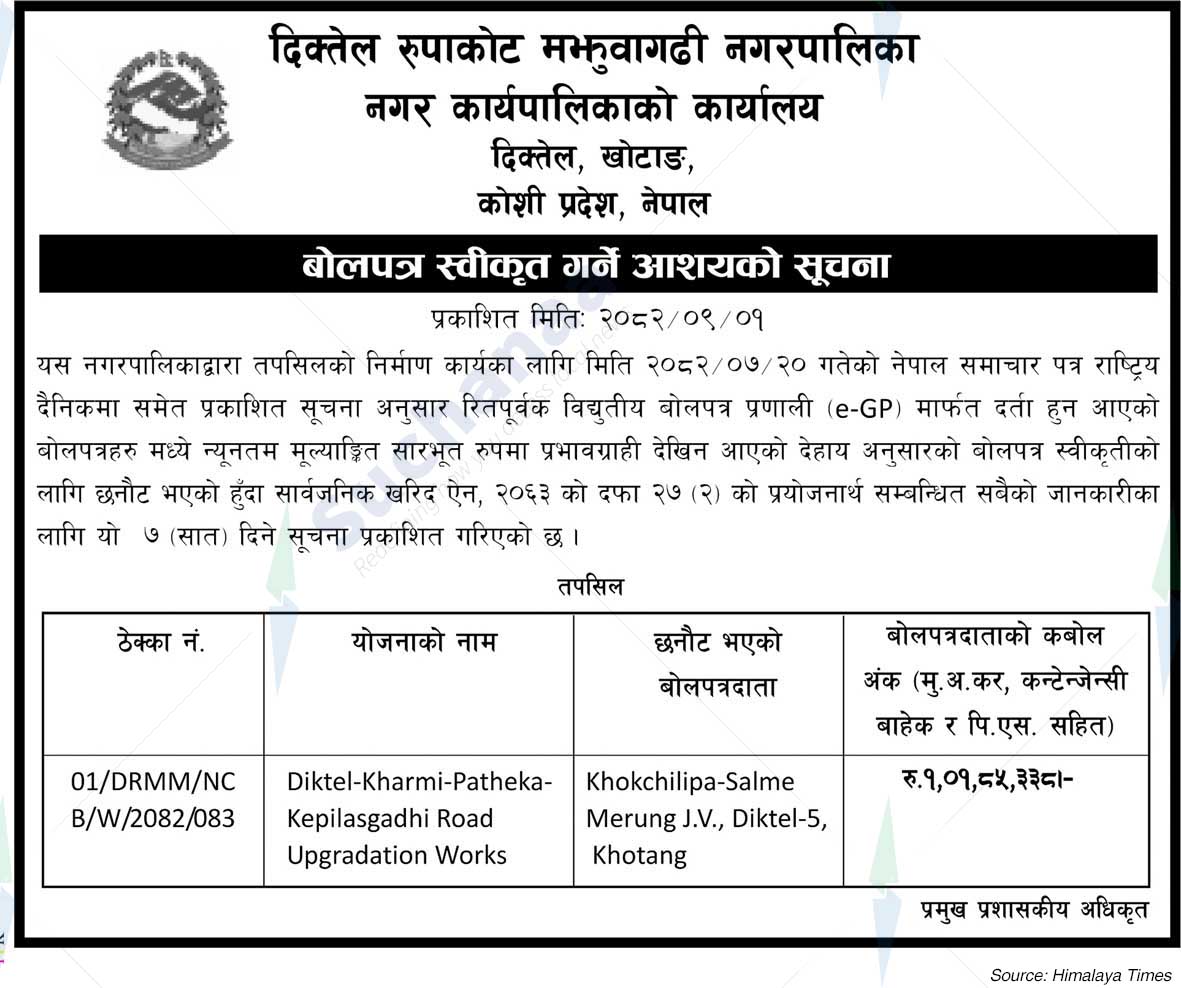 Diktel Rupakot Majhuwagadhi Municipality