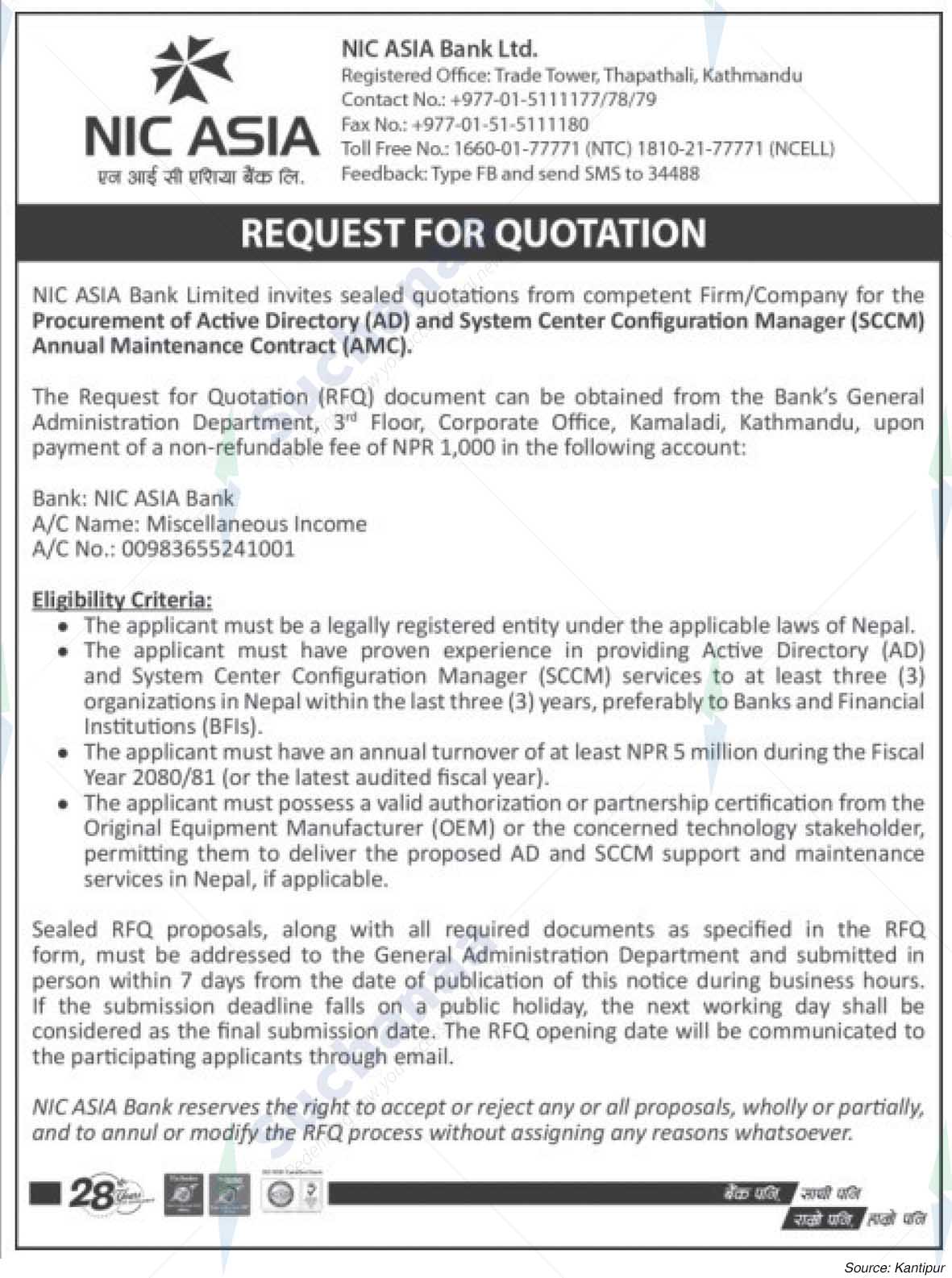 NIC Asia Bank Limited