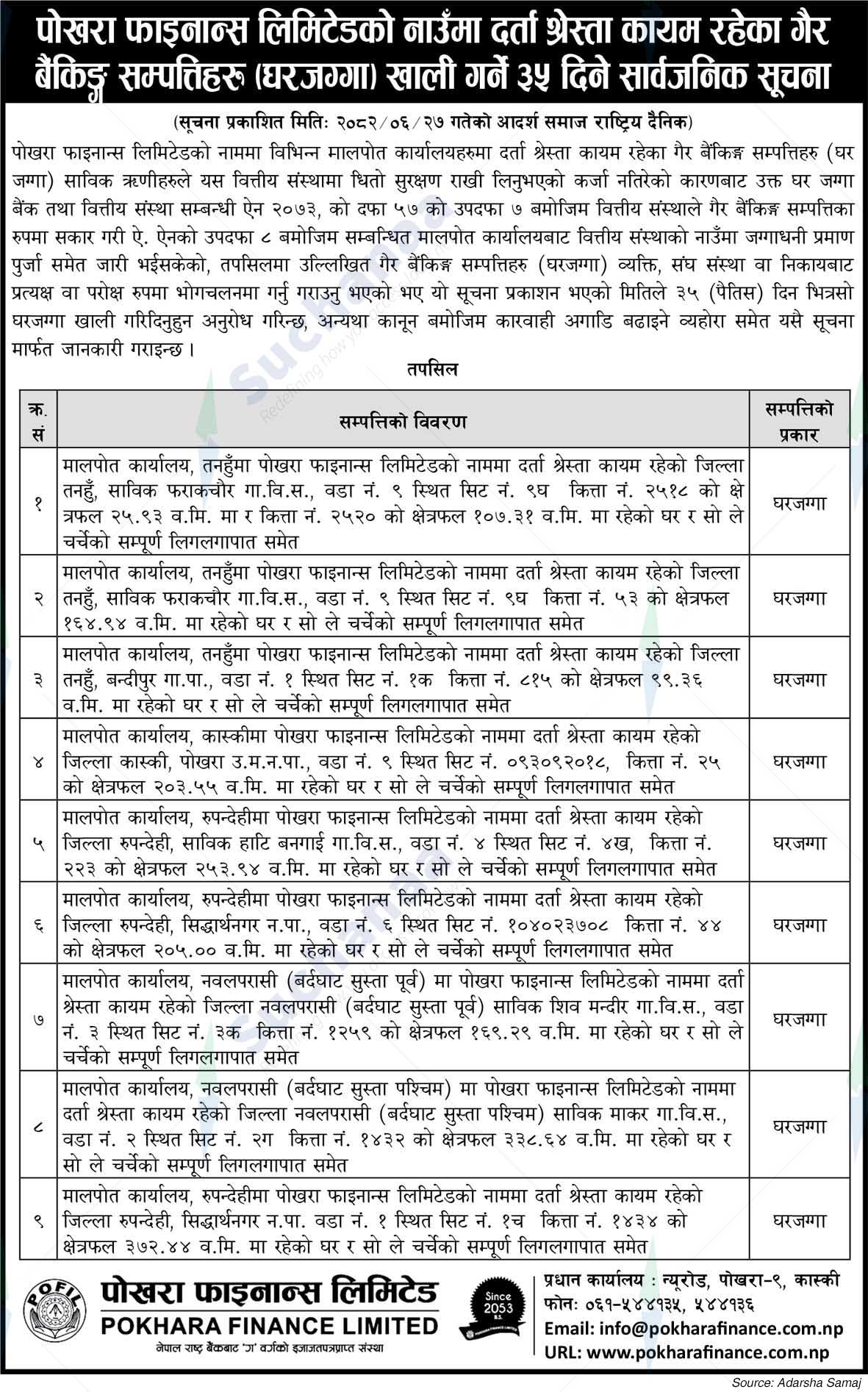 Pokhara Finance Limited