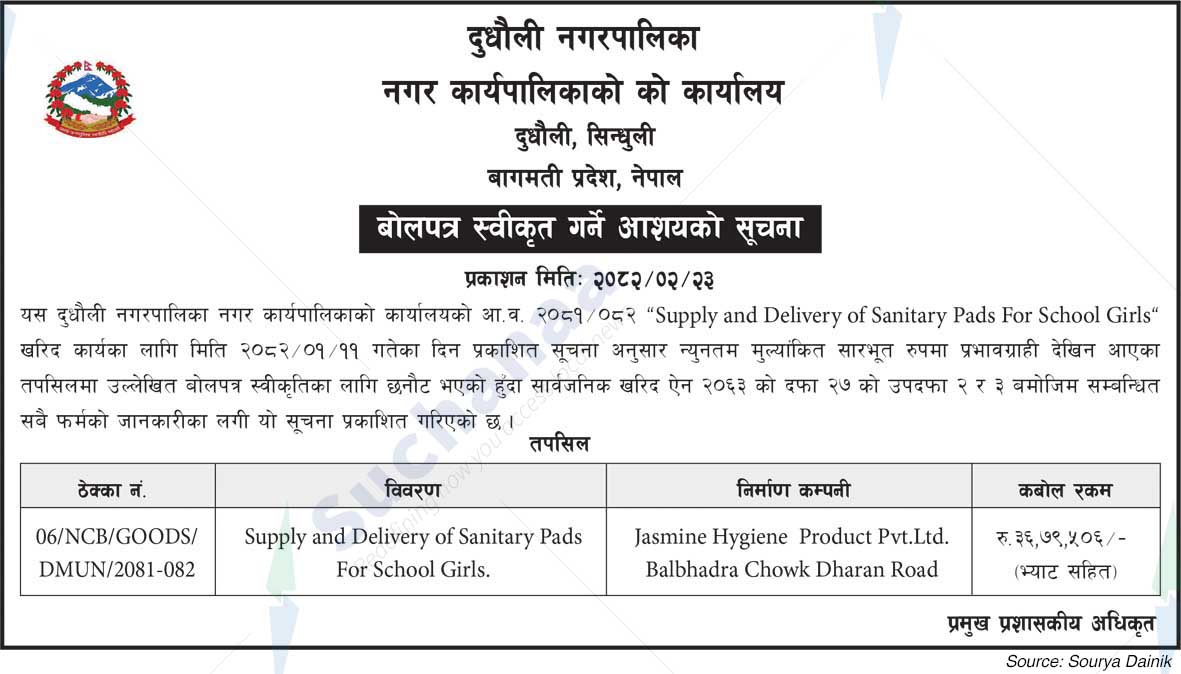 Dudhauli municipality