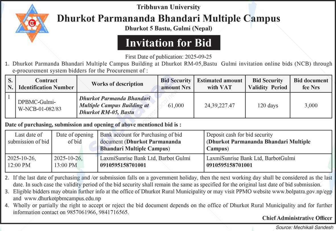 Dhurkot Parmananda Bhandari Multiple Campus