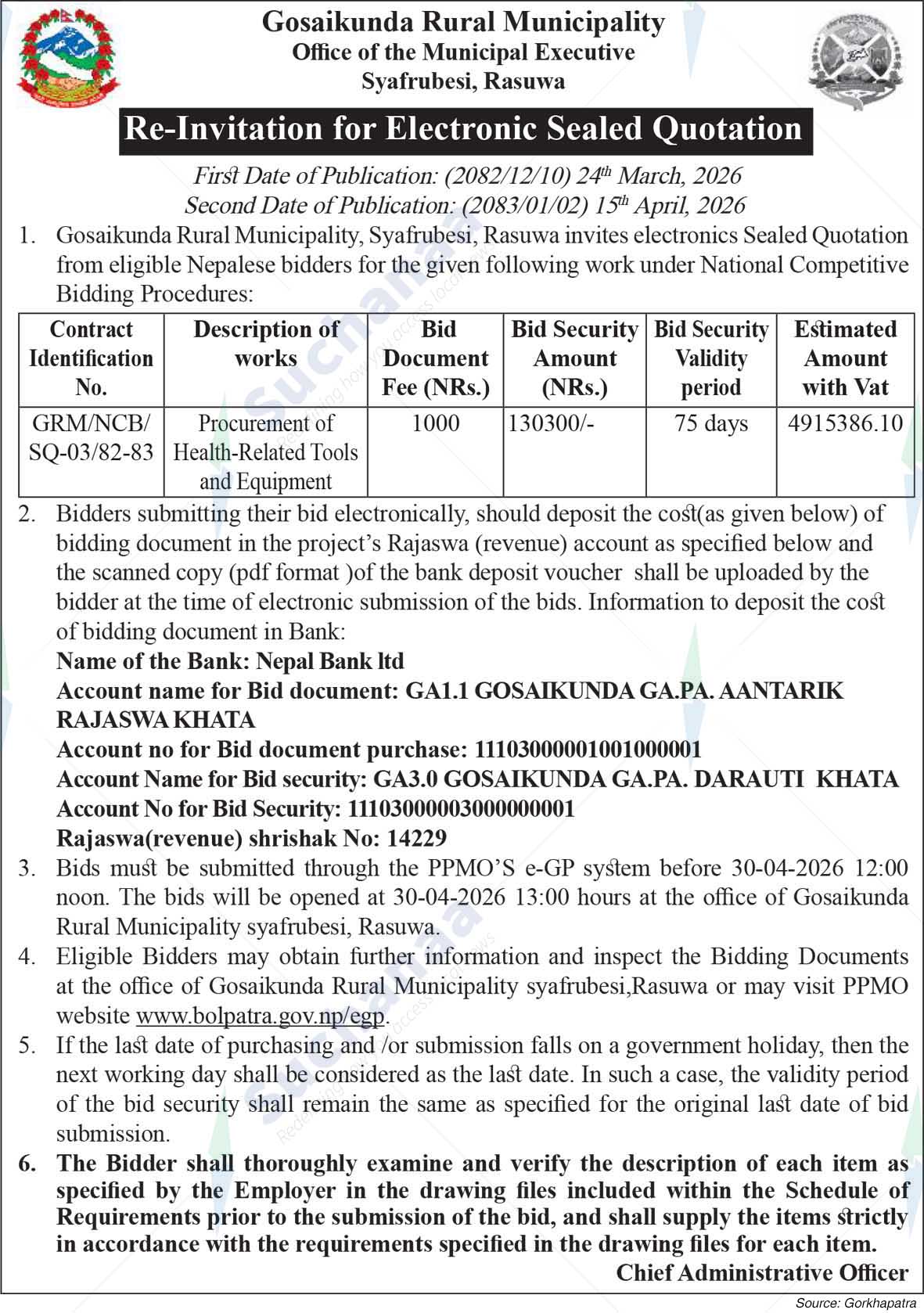 Gosaikunda Rural Municipality