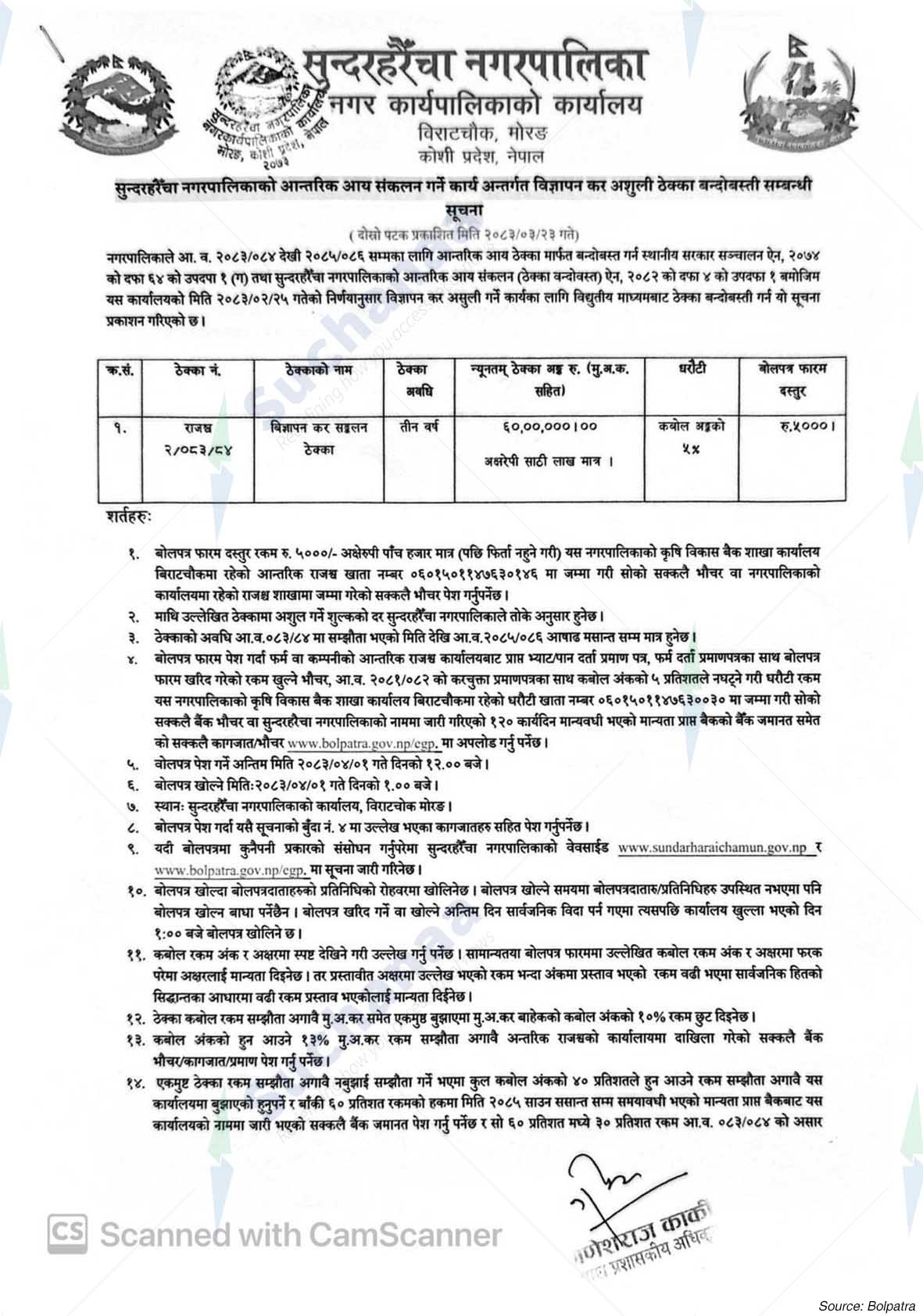 Sundarharaicha Municipality