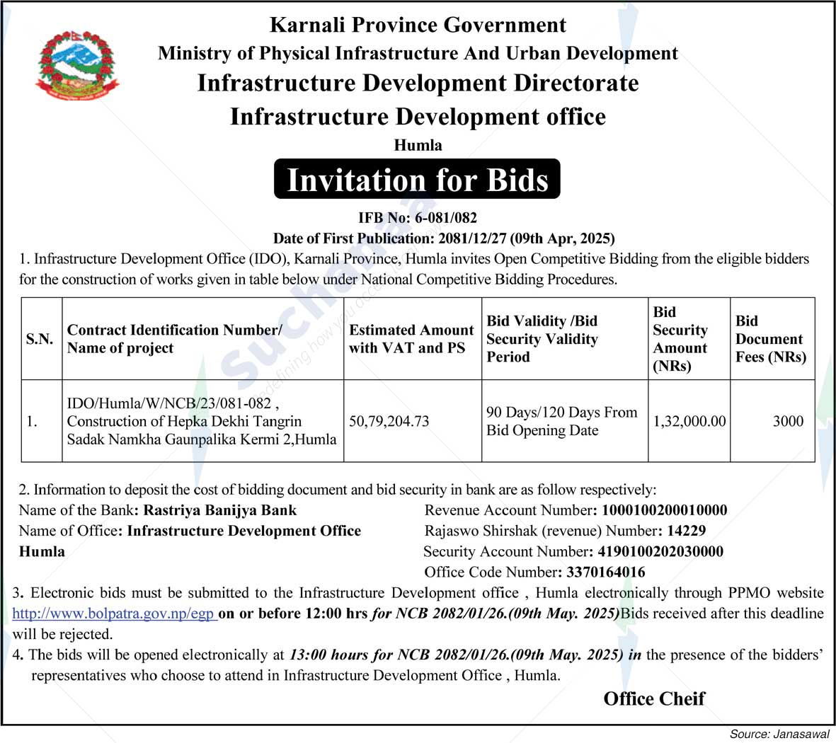 Infrastructure Development Office
