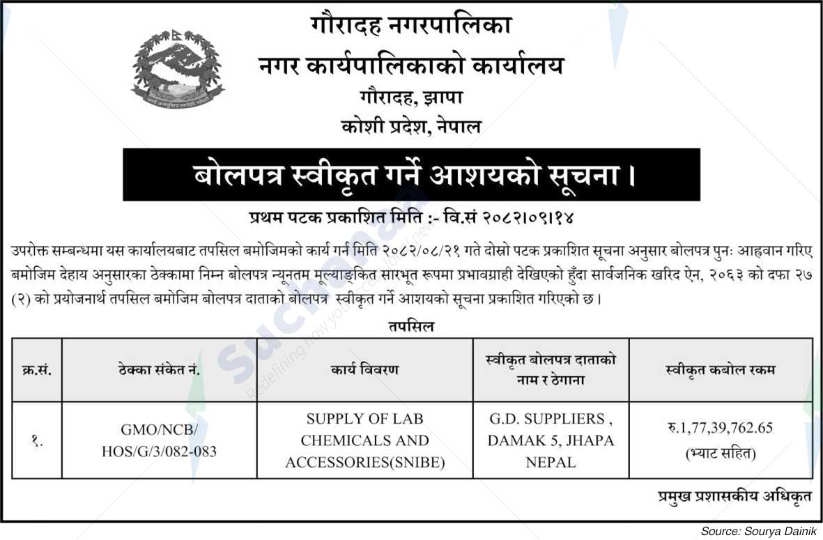 Gauradaha Municipality