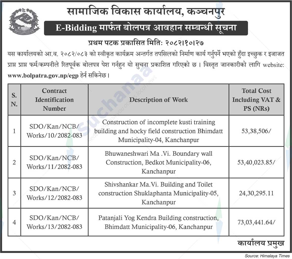Social Development Office, Kanchanpur