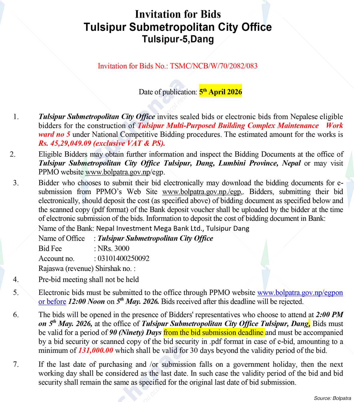 Tulsipur Sub-Metropolitan City