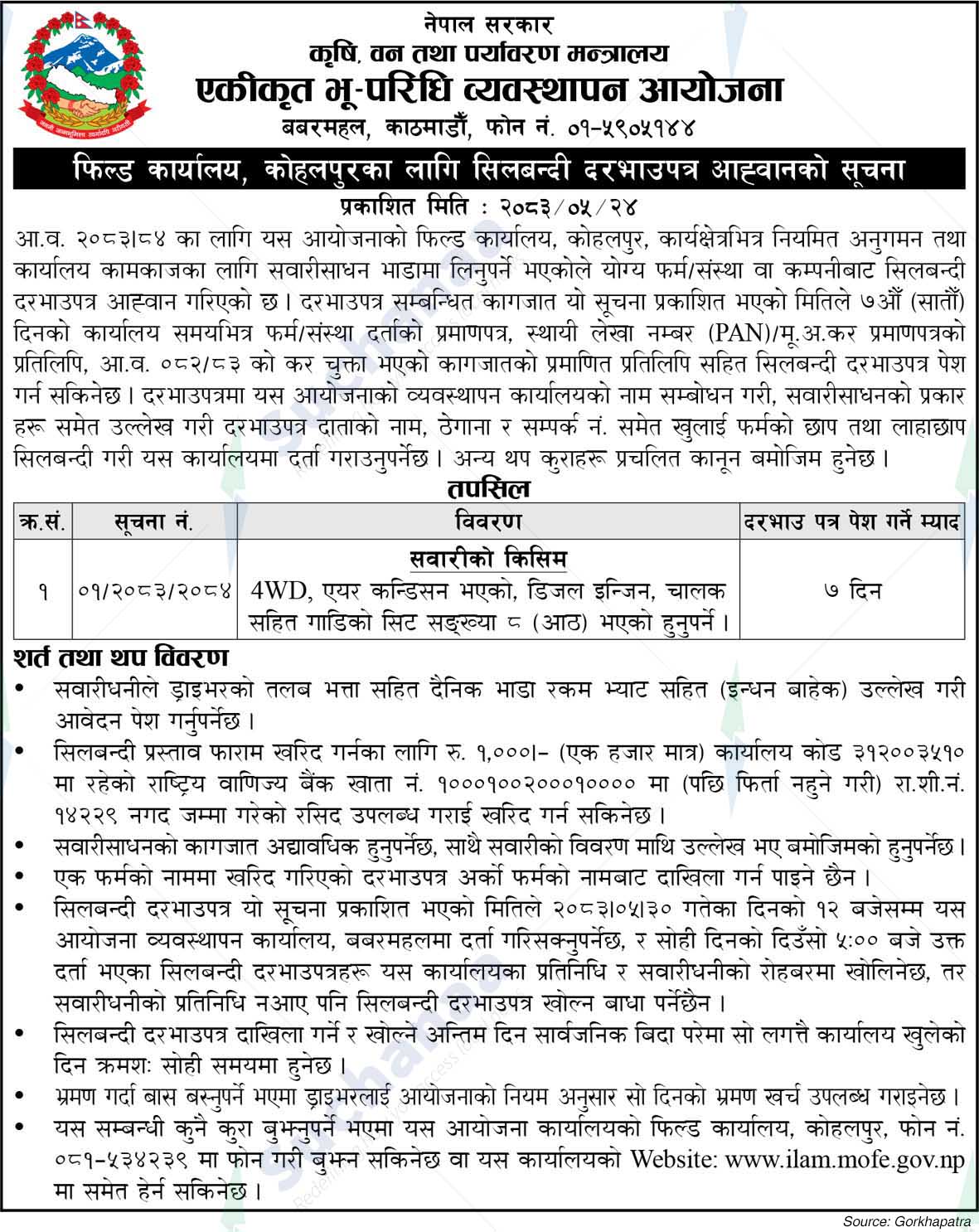 Integrated Land Management Project