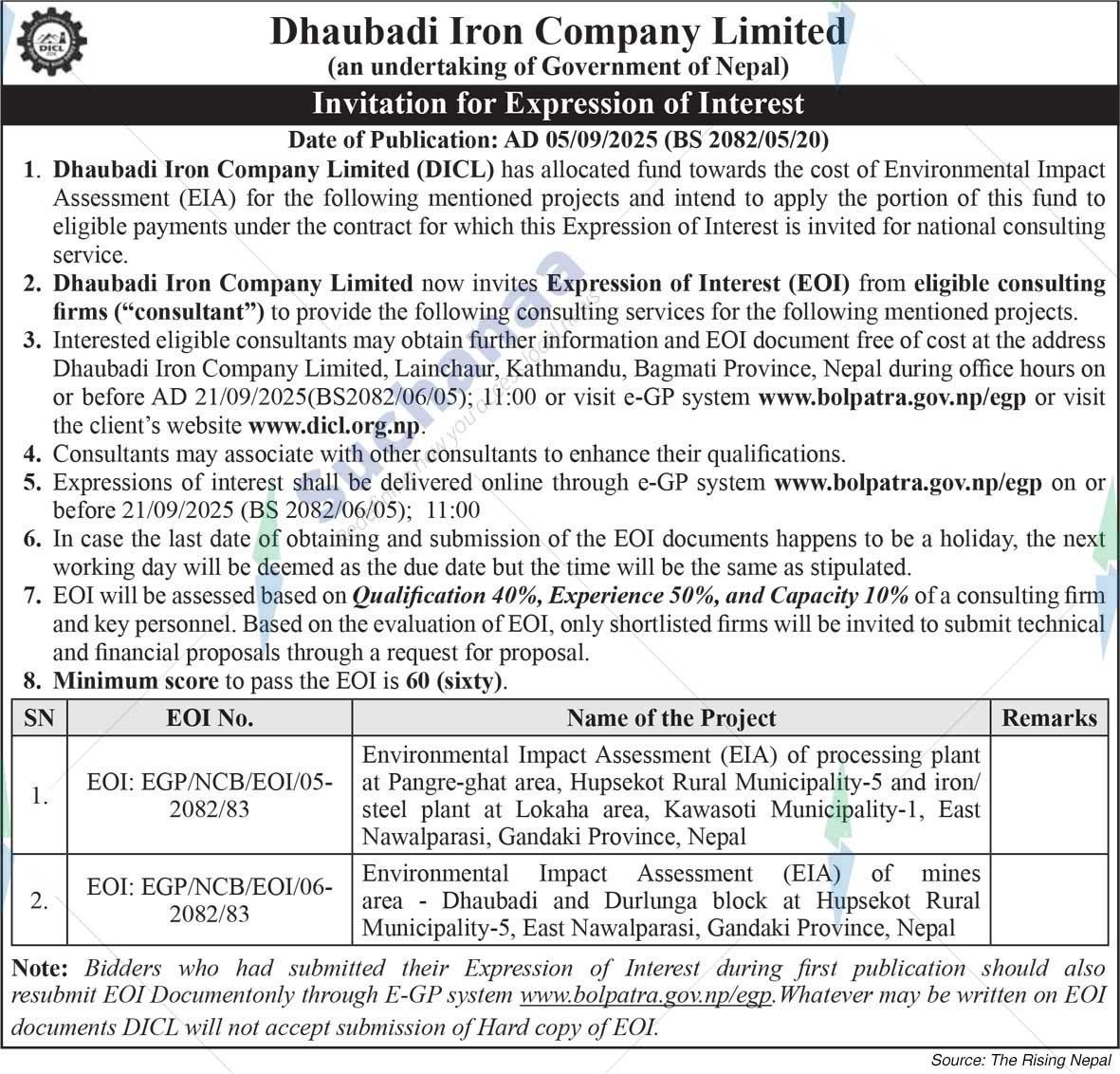 Dhaubadi Iron Company Limited (DICL)