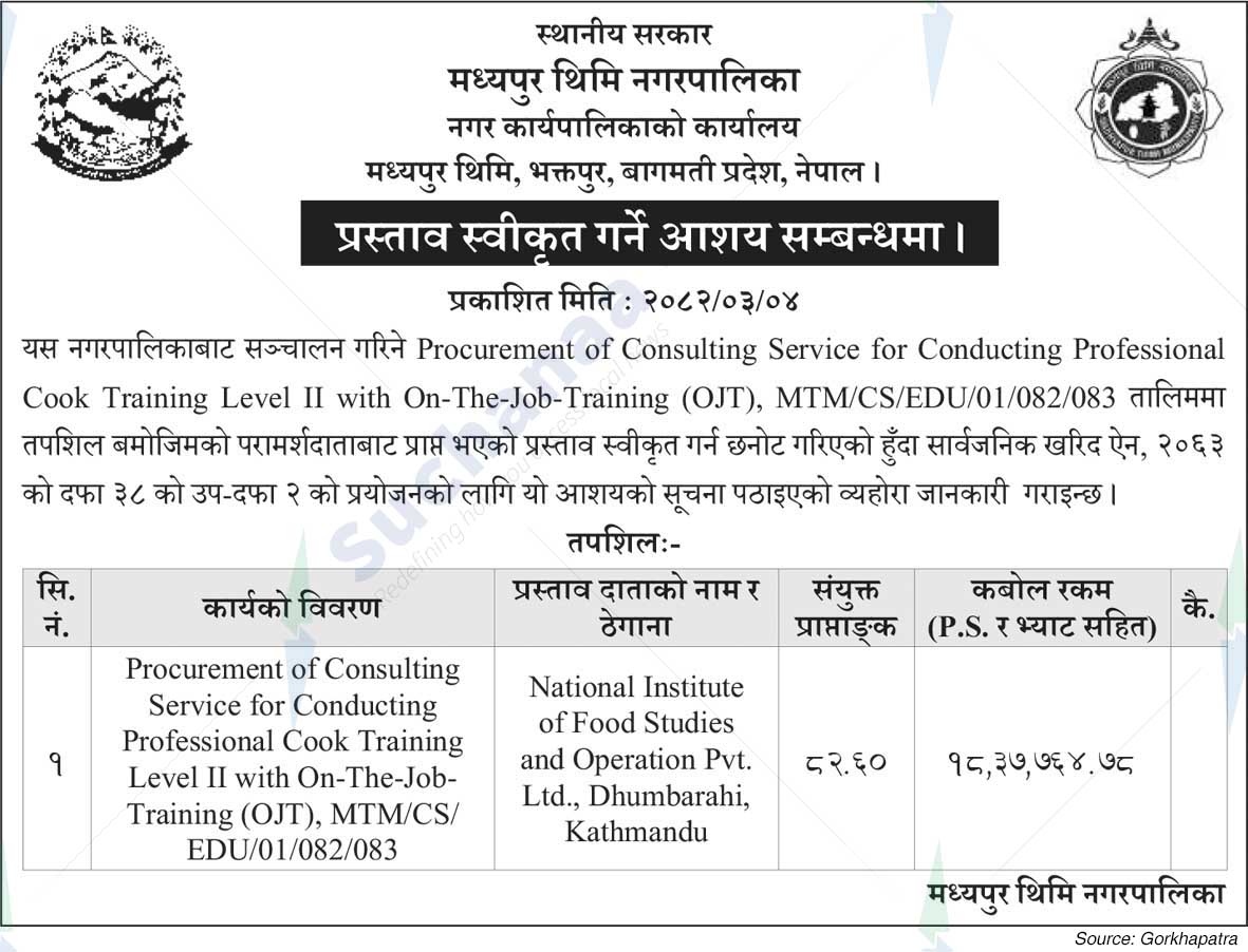 Madhyapur Thimi Municipality