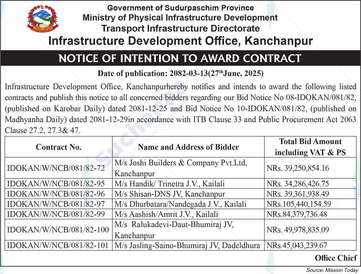 Infrastructure Development Office, Kanchanpur