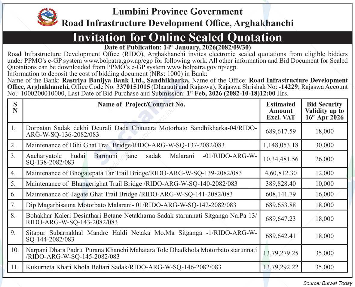 Road Infrastructure Development Office, Arghakhanchi