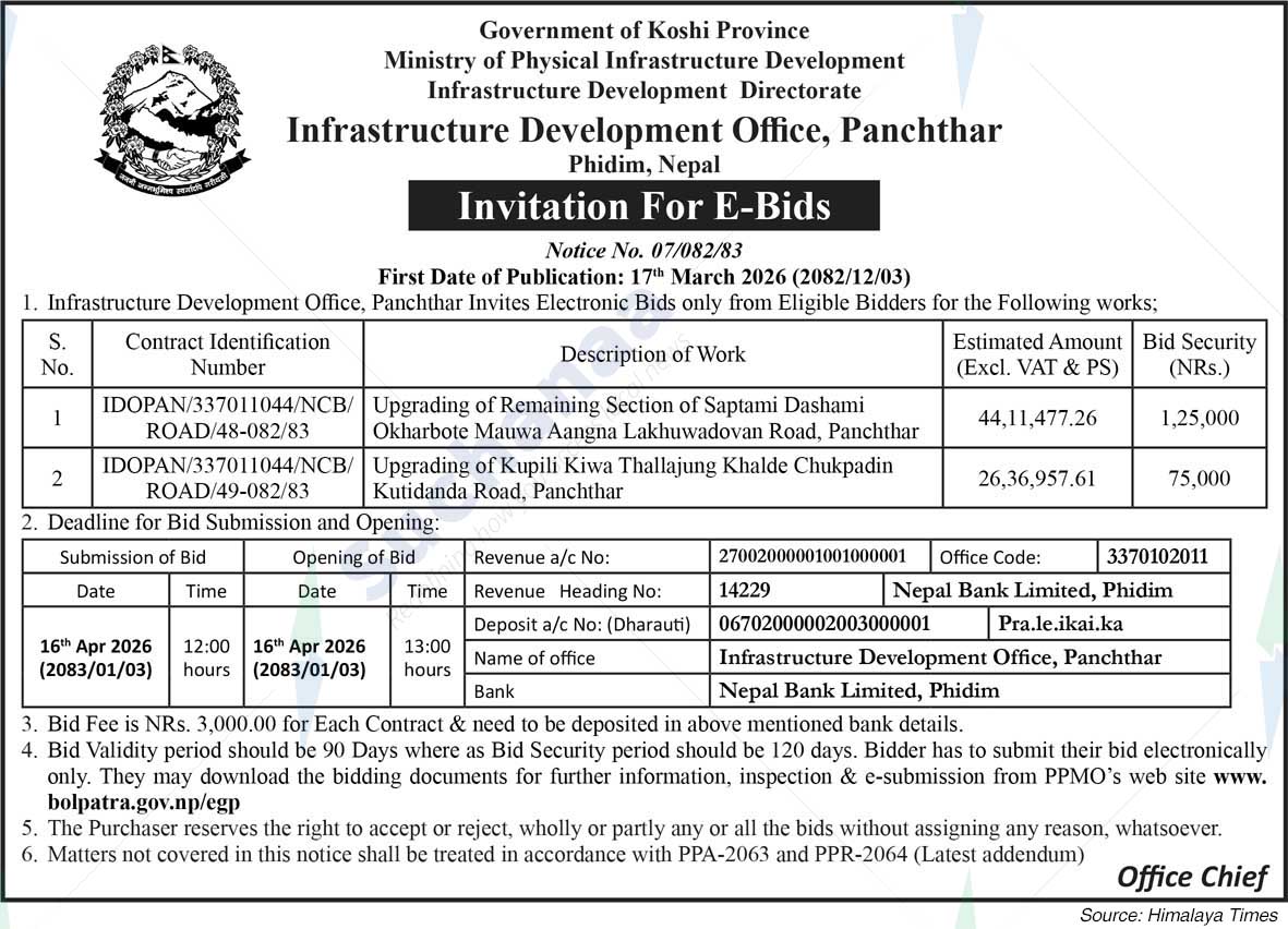Infrastructure Development Office, Panchthar