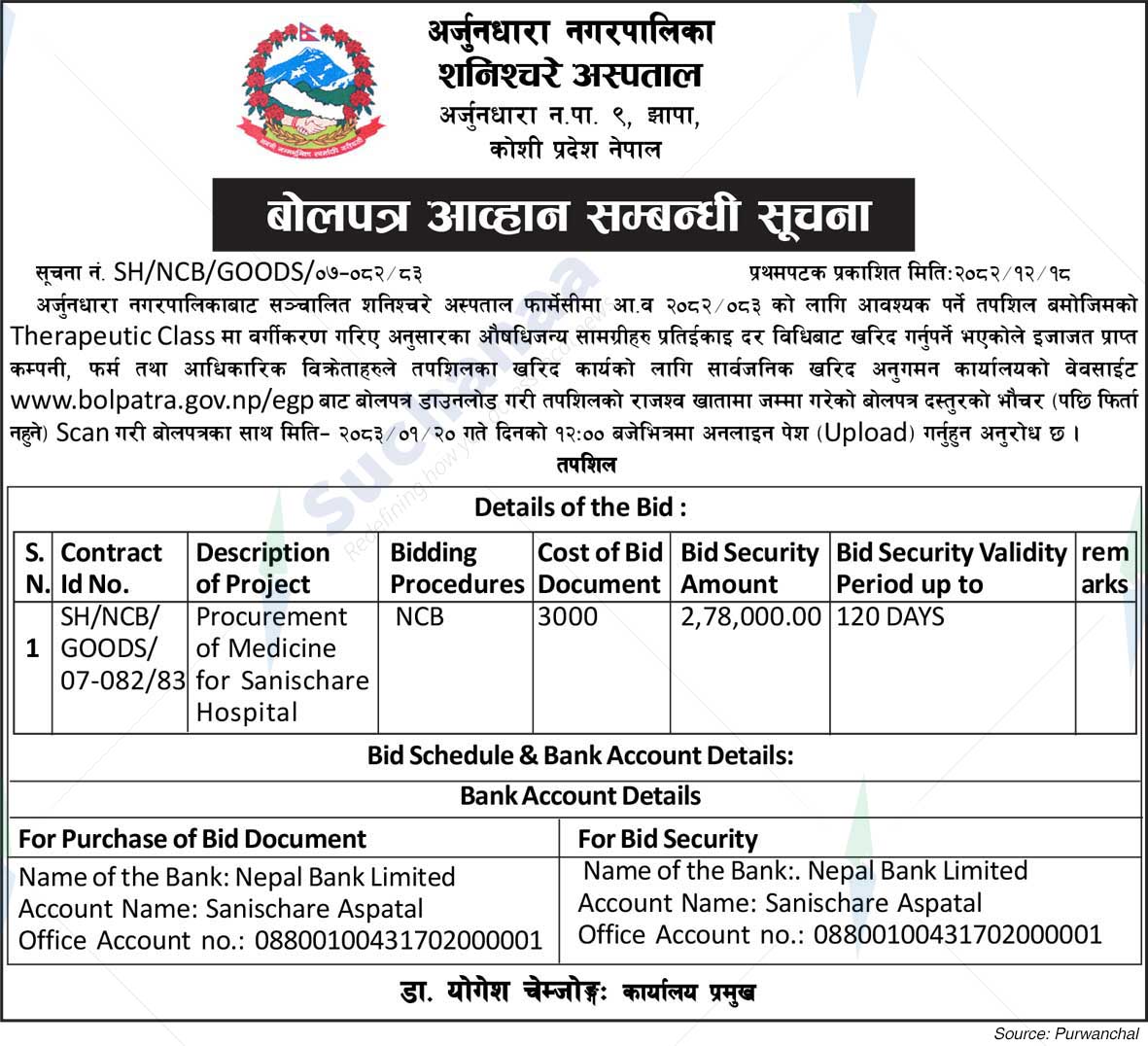 Shanishchare Hospital, Jhapa