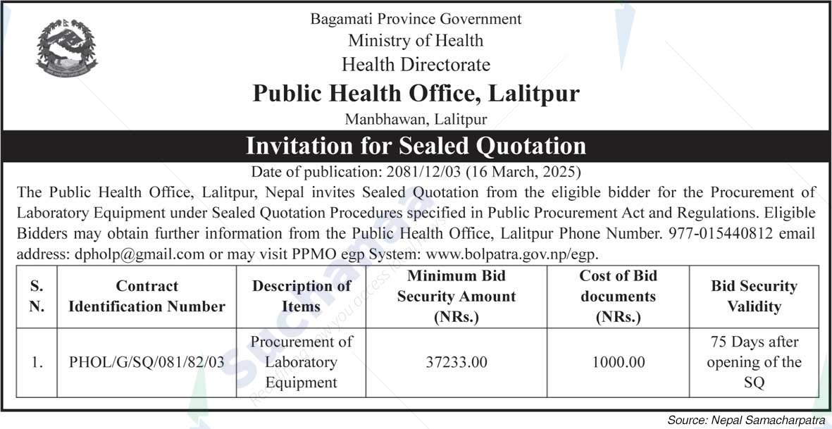 Public Health Office, Lalitpur