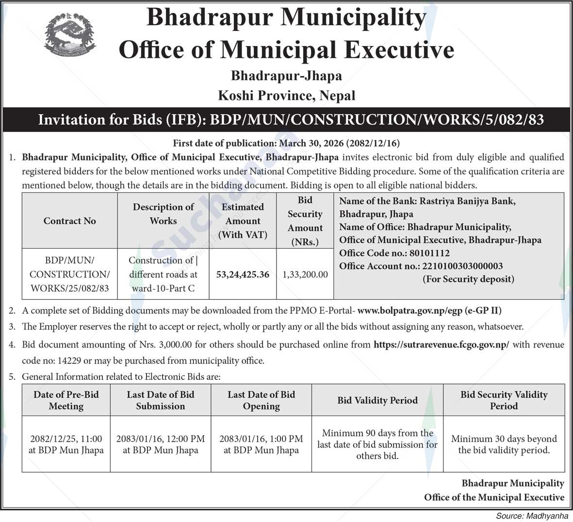 Bhadrapur Municipality