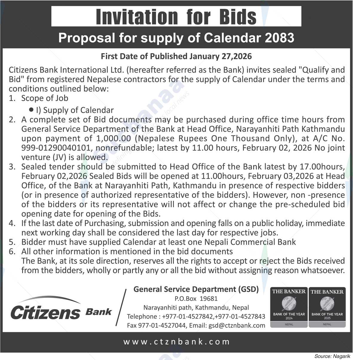 Citizens Bank International Limited