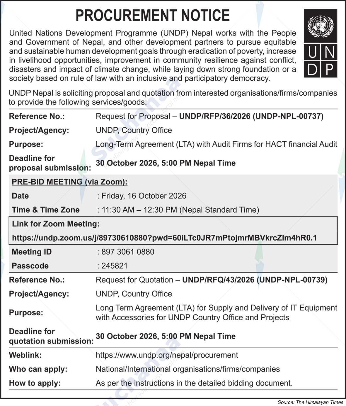 United Nations Development Programme (UNDP)