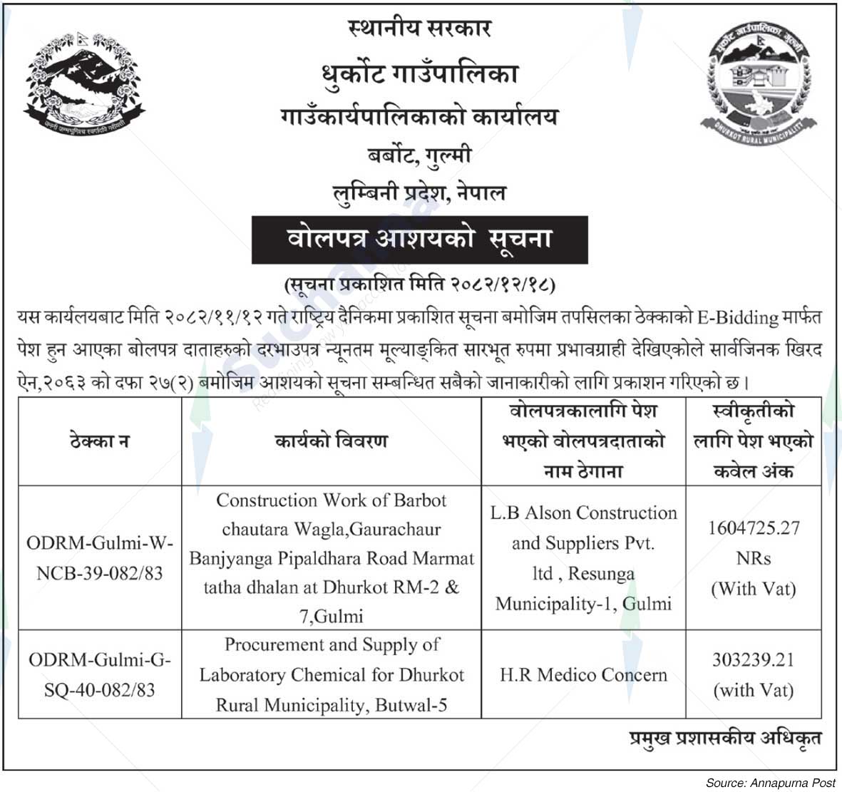 Dhurkot Rural Municipality