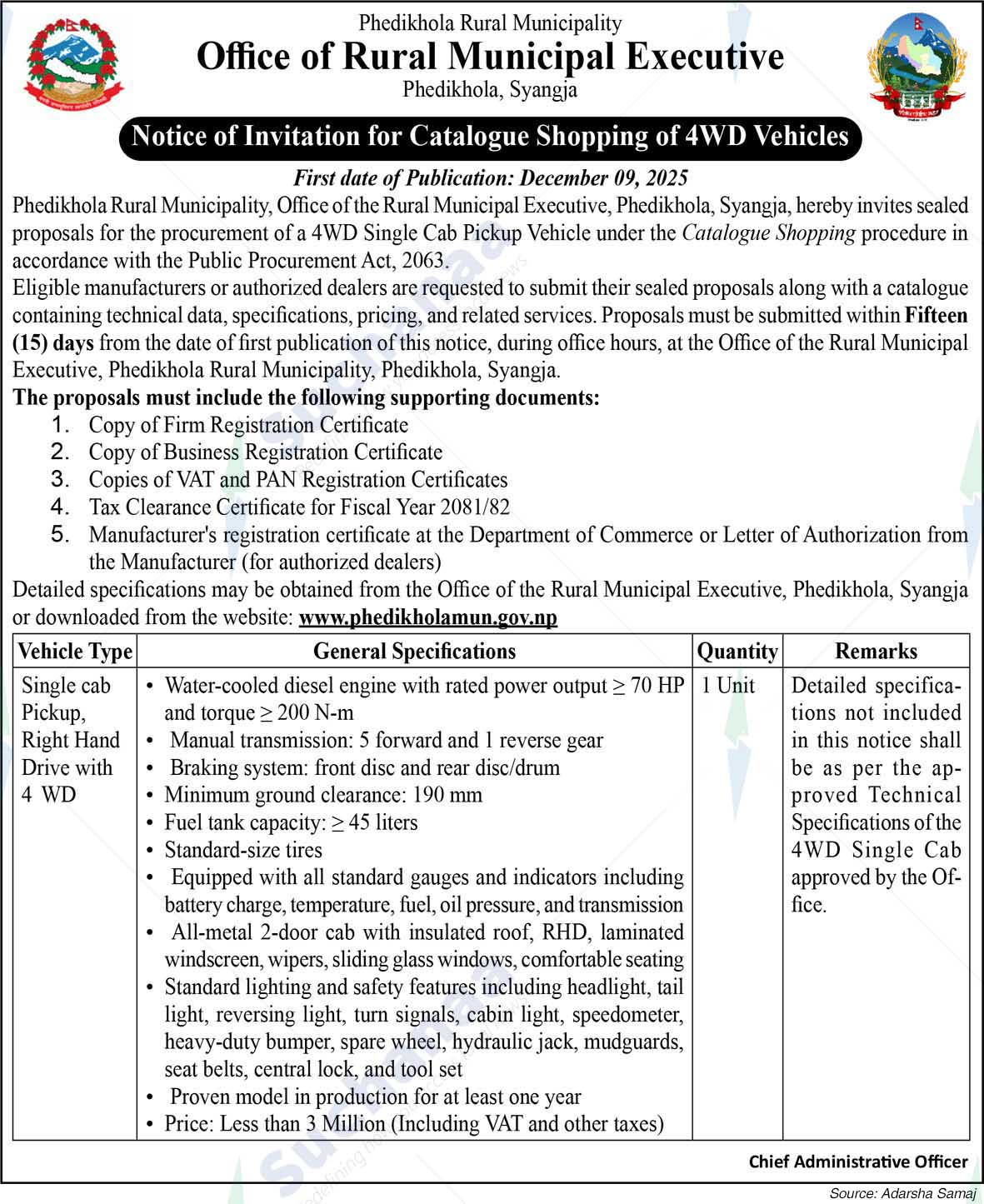 Phedikhola Rural Municipality