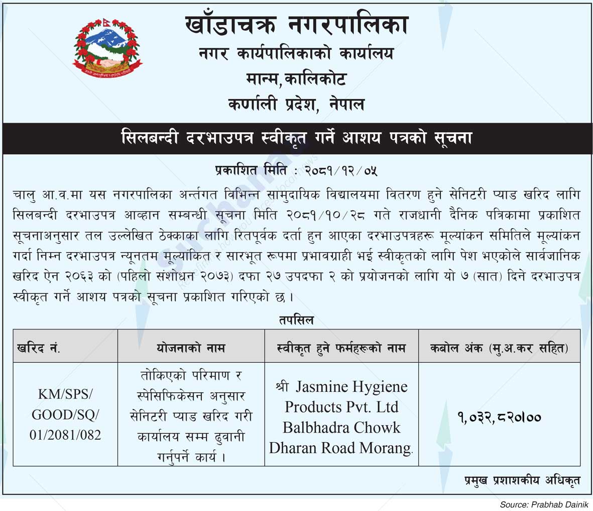 Khandachakra Municipality