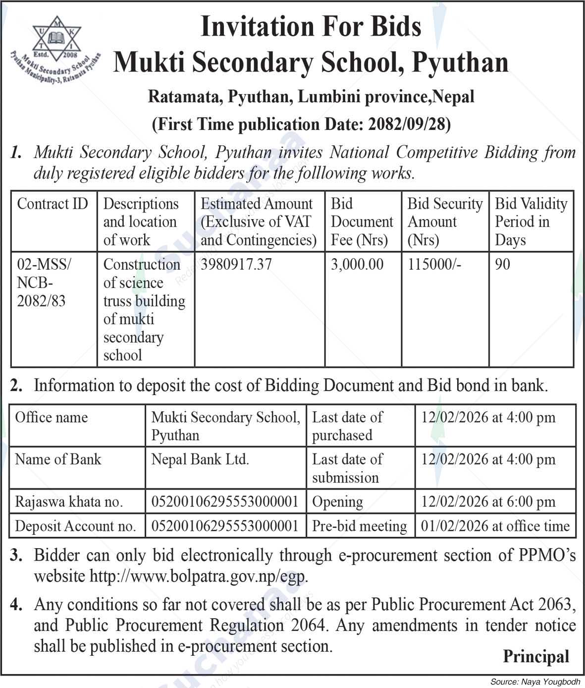 Mukti Secondary School. Pyuthan