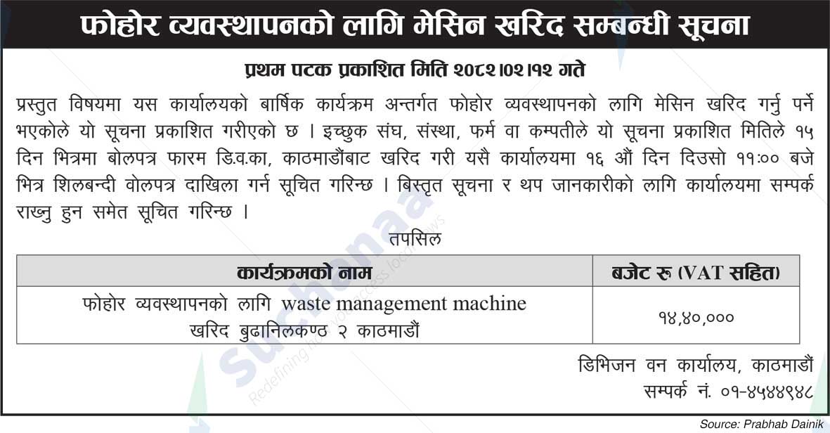 Division Forest Office, Kathmandu